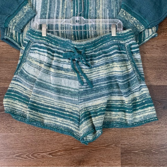 Daily Practice Womens Sunrise Blue knit sweater/ shorts lounge set XL - Picture 3 of 10